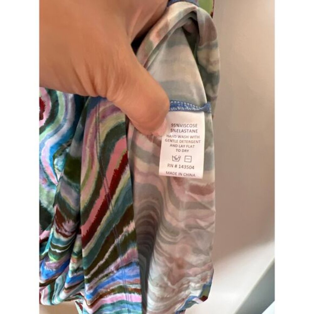 NEW Marie Oliver Paxton Turtleneck Long Sleeve Maxi Dress Multi Color Size: XS - Picture 5 of 7